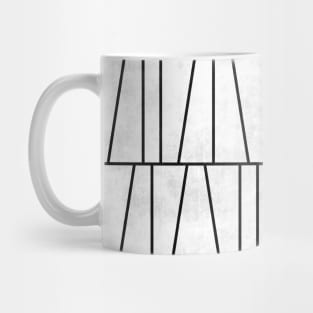 Mid-Century Modern Pattern No.6 - White Concrete Mug